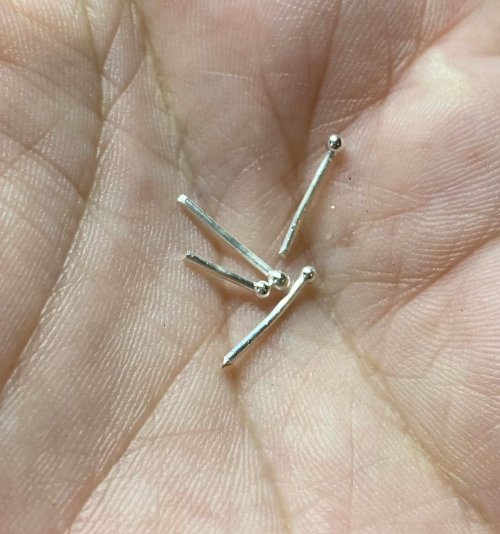Susan LeGuyader's Riveting Tips - , Metalwork, Riveting, Riveting Techniques, Wire Rivets, You can also make your own rivets with fine silver